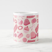 Schokolade und Gebäck Muster 2 Jumbo-Tasse (Vorderseite)
