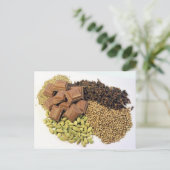Schokolade und Gewürze Postkarte (Stehend Vorderseite)