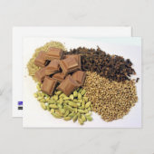 Schokolade und Gewürze Postkarte (Vorne/Hinten)