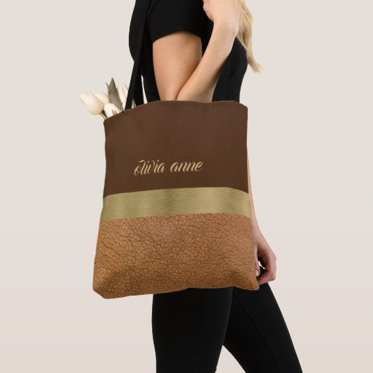 Schokolade und Gold Tasche (Von Nahem)