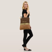 Schokolade und Gold Tasche (Am Model)