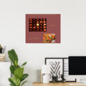 SCHOKOLADE UND KANDY ART POSTER (Heimbüro)
