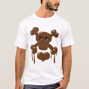 Schokolade und Kreuzknochen T-Shirt