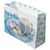 Schokolade und Leckereien Große Geschenktüte (Rückseite Schrägansicht)