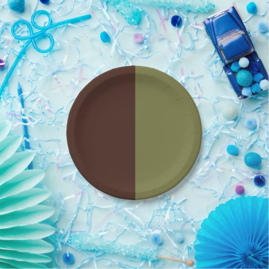 Schokolade und Olive Pappteller (Party)