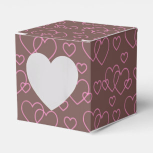 Schokolade und rosa Herzklopfen Geschenkschachtel