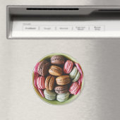 Schokolade und rosa Macaroon Kühlschrank Magnet (In Situ (Geschirrspüler))