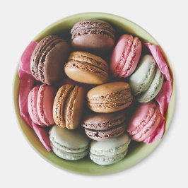 Schokolade und rosa Macaroon Kühlschrank Magnet
