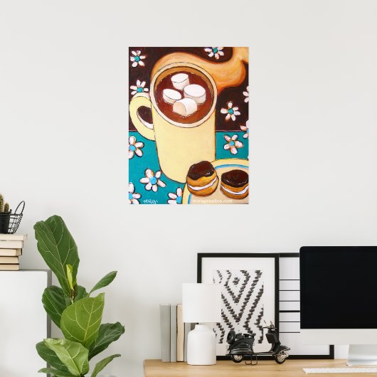 "Schokolade und Schokolade" Poster (Heimbüro)