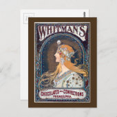 Schokolade und Schokolade Postkarte (Vorne/Hinten)