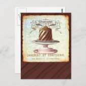 Schokolade und Süßwaren Vintage Postkarte (Vorne/Hinten)