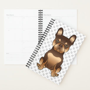 Schokolade und Tan French Bulldog Niedliche Hunde  Planer