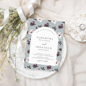 Schokolade und Vanilla Elegante Hochzeit der Blume Einladung