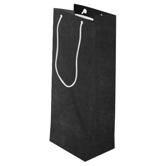 Schokolade und Weinland Lässiges Party Geschenktüte Für Weinflaschen (Rückseite Schrägansicht)