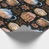 Schokolade und Zimt Geschenkpapier (Ecke)