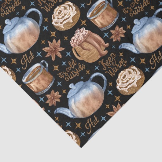 Schokolade und Zimt Seidenpapier (Ausschnitt)