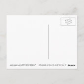 Schokolade Unicorns Postkarte (Rückseite)