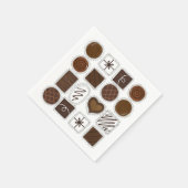 Schokolade Valentinstag Valentine Napkin Serviette (Ecke)
