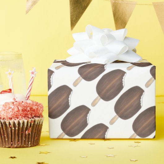 Schokolade Vanilla Ice Creme Popsicles Bars Geschenkpapier (Geburtstagsparty)