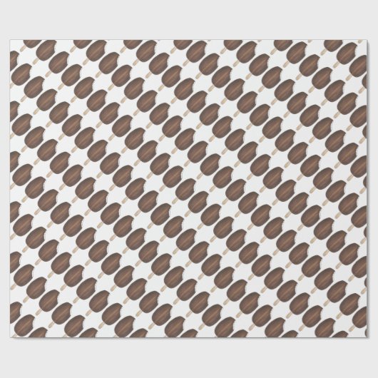 Schokolade Vanilla Ice Creme Popsicles Bars Geschenkpapier (Flach)