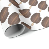 Schokolade Vanilla Ice Creme Popsicles Bars Geschenkpapier (Rolleneckpunkt)