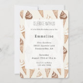 Schokolade Vanilla Ice Einladung (Vorderseite)