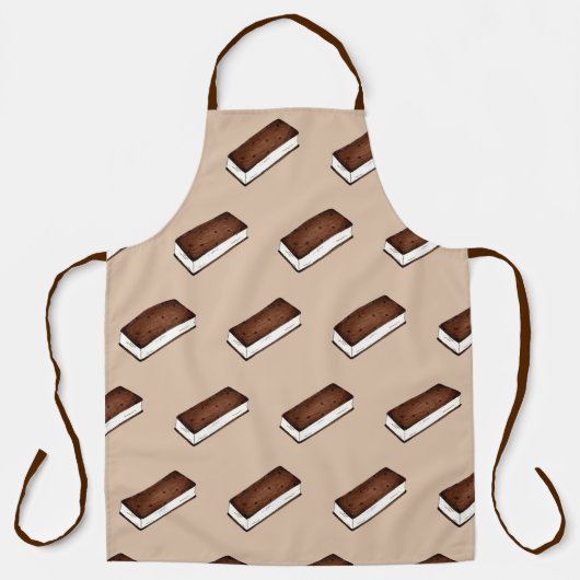 Schokolade Vanilla Ice Sandwich Sandwiches Schürze (Vorderseite)