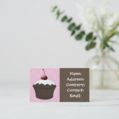Schokolade Vanille cupcake Business Cards Visitenkarte (Stehend Vorderseite)