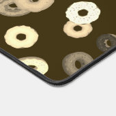 Schokolade Vanille spendet elegantes Muster braun Schreibtischunterlage (Ecke)