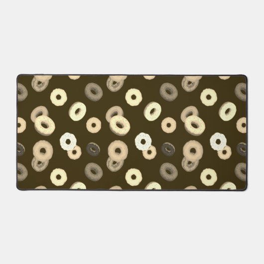 Schokolade Vanille spendet elegantes Muster braun Schreibtischunterlage (Vorderseite)