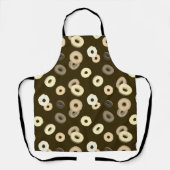 Schokolade Vanille spendet elegantes Muster braun Schürze (Vorderseite)