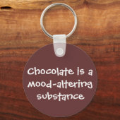 Schokolade verändert Stimmungslage - Senioren Schlüsselanhänger (Vorderseite)