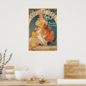 Schokolade ~ Vintages heißes Schokoladengetränk Poster (Küche)