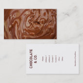 Schokolade Visitenkarte (Vorne/Hinten)