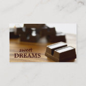 Schokolade - Visitenkarten für Lebensmittel Visitenkarte (Rückseite)