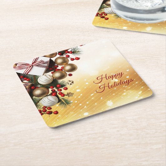 Schokolade Weihnachtsgeschenk Untersetzer (angewinkelt)