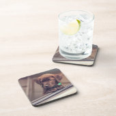 Schokolade-Welpe im Auto Getränkeuntersetzer (Rechte Seite)