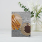 Schokolade y Churros Postkarte (Stehend Vorderseite)