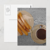 Schokolade y Churros Postkarte (Vorne/Hinten)