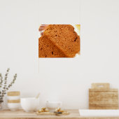 Schokolade Zucchini Brot Poster (Küche)