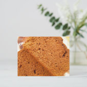 Schokolade Zucchini Brot Postkarte (Stehend Vorderseite)