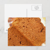 Schokolade Zucchini Brot Postkarte (Vorne/Hinten)