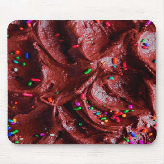Schokolade Zuckerguss und Sprinklen personalisiere Mousepad (Vorne)