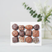 Schokolade-Zusammensetzung Postkarte (Stehend Vorderseite)
