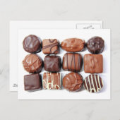 Schokolade-Zusammensetzung Postkarte (Vorne/Hinten)