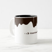 Schokolade Zweifarbige Tasse (Vorderseite Links)