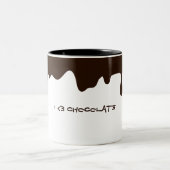 Schokolade Zweifarbige Tasse (Mittel)