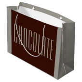 Schokoladebeutel Große Geschenktüte (Rückseite Schrägansicht)