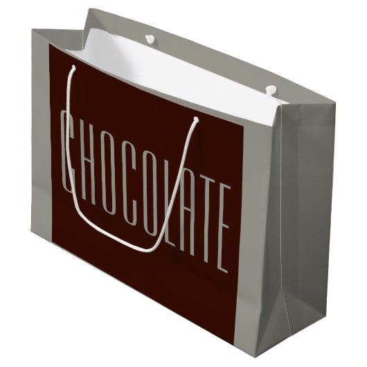 Schokoladebeutel Große Geschenktüte (Vorderseite Schrägansicht)
