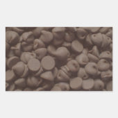 Schokoladechip Rechteckiger Aufkleber (Vorderseite)